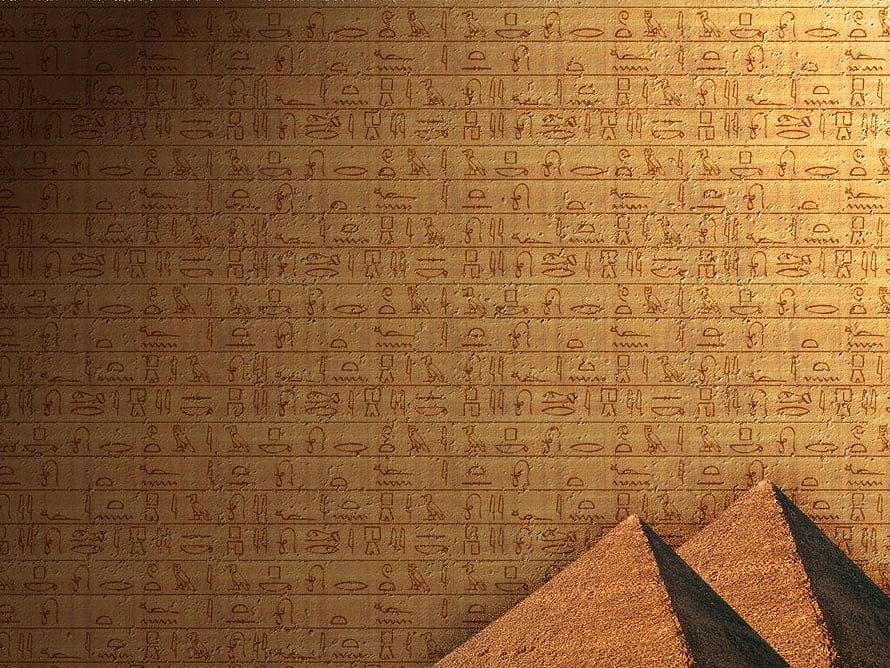 Ancient Egyptian Hieroglyphs and Pyramid Texture Background HD wallpaper