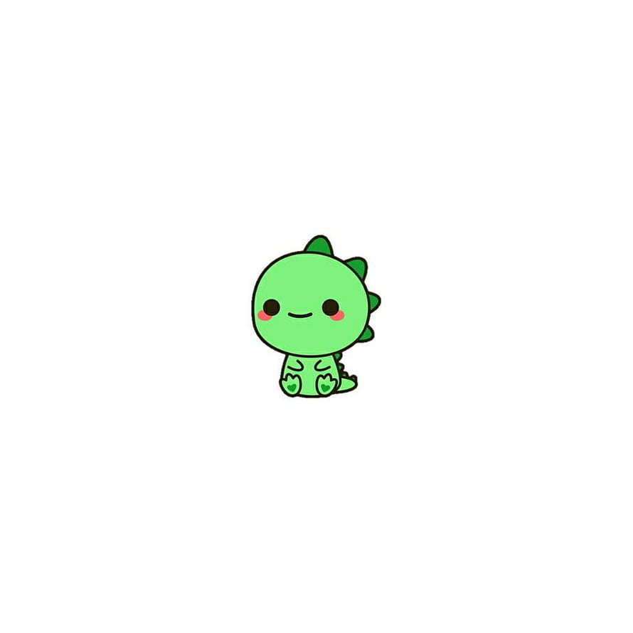 Cute Baby Dinosaur Cartoon Illustration on White Background HD phone wallpaper