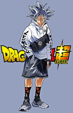 Goku in Streetwear Hoodie and Sneakers Dragon Ball Super Anime Character Art HD phone wallpaper