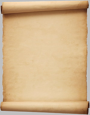 Blank Ancient Parchment Scroll with Rolled Edges and Aged Texture HD phone wallpaper