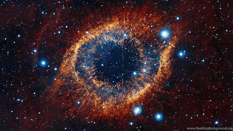 Ring Nebula Deep Space Astrophotography with Brilliant Star Field HD wallpaper