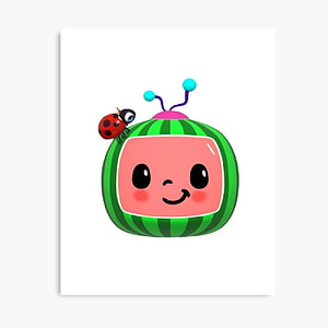 Cocomelon Baby Character with Ladybug on White Background HD phone wallpaper