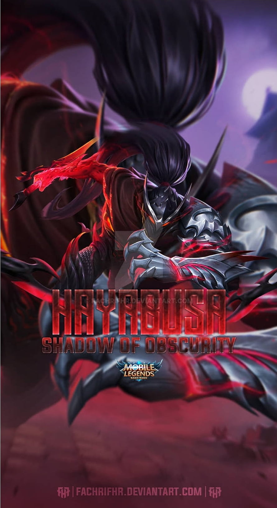 Hayabusa Shadow of Obscurity Mobile Legends Character Artwork HD phone wallpaper