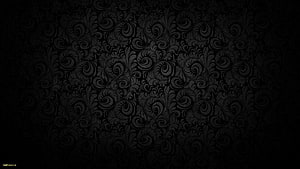 Dark Baroque Floral Pattern with Ornate Swirls and Elegant Scrollwork Design HD wallpaper