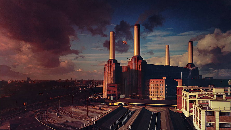 Pink Floyd Animals Album Cover Artwork Featuring Industrial Power Station HD wallpaper