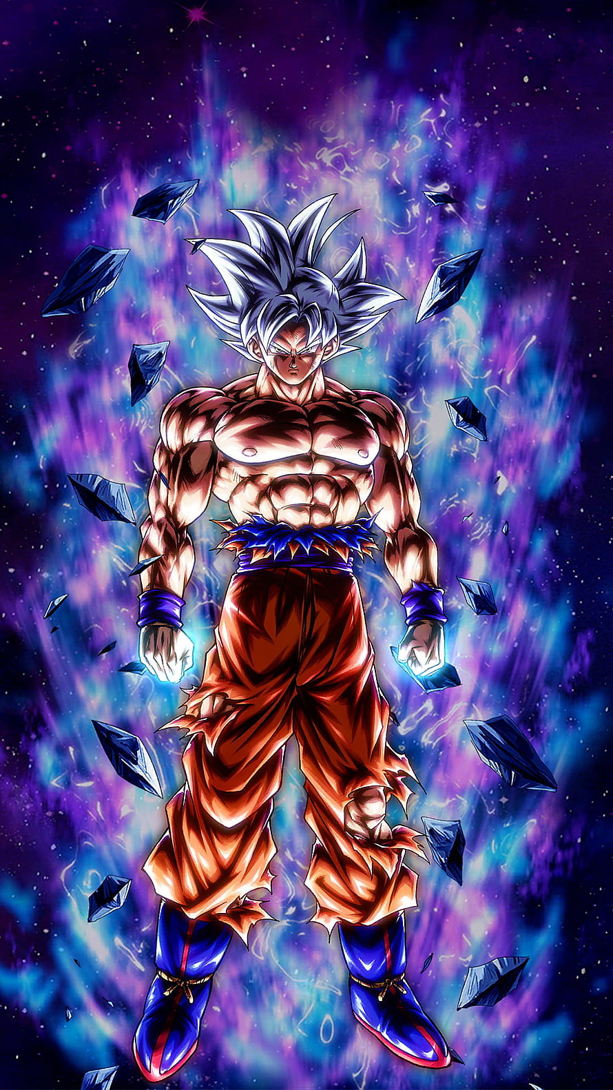 Goku Ultra Instinct Full Power Dragon Ball Super Anime Character Artwork HD phone wallpaper