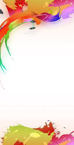 Vibrant Multicolor Paint Splash Abstract Art on White Background HD phone wallpaper