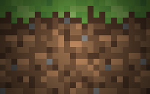Minecraft Grass Block Texture with Dirt and Stone Details HD wallpaper