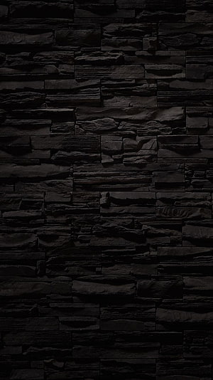 Dark Stacked Stone Wall Texture with Rough Natural Brickwork Pattern HD phone wallpaper