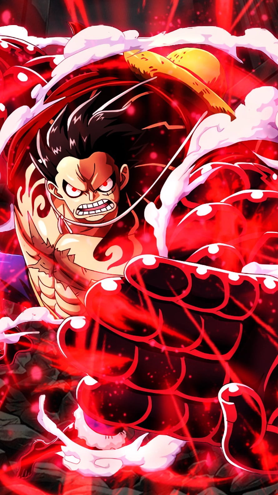 Monkey D. Luffy Gear Fourth Boundman One Piece Anime Character Artwork HD phone wallpaper