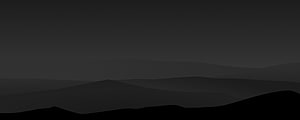 Dark Minimalist Mountain Silhouette Landscape at Night HD wallpaper