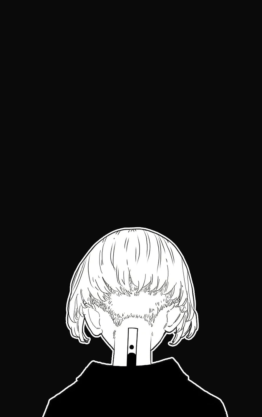 Manjiro Sano Back View Line Art from Tokyo Revengers Anime HD phone wallpaper