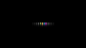Minimalist Audio Spectrum Visualizer with Colorful Bars on Black Background HD wallpaper