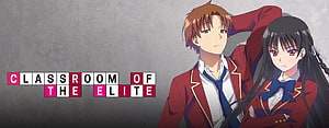 Classroom of the Elite Anime Characters in Red School Uniforms HD wallpaper