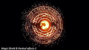 Doctor Strange Magic Shield with Glowing Runes and Particle Effects on Black Background HD wallpaper