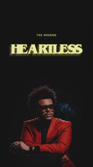 The Weeknd Heartless Album Cover Art with Red Suit and Sunglasses HD phone wallpaper