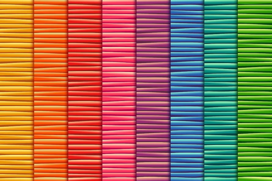 Vibrant Rainbow Stripes Abstract Texture with Horizontal Wavy Lines and Colorful Bands HD wallpaper
