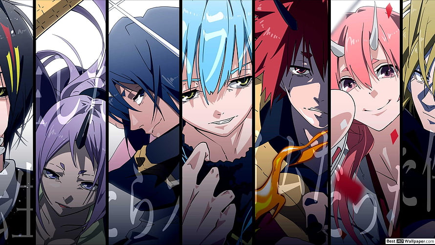 That Time I Got Reincarnated As A Slime Anime Character Group Portrait HD wallpaper