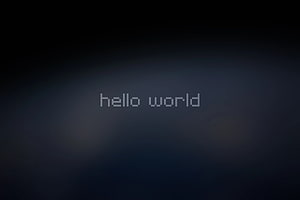 Minimalist Hello World Text on Dark Gradient Background for Developers HD wallpaper