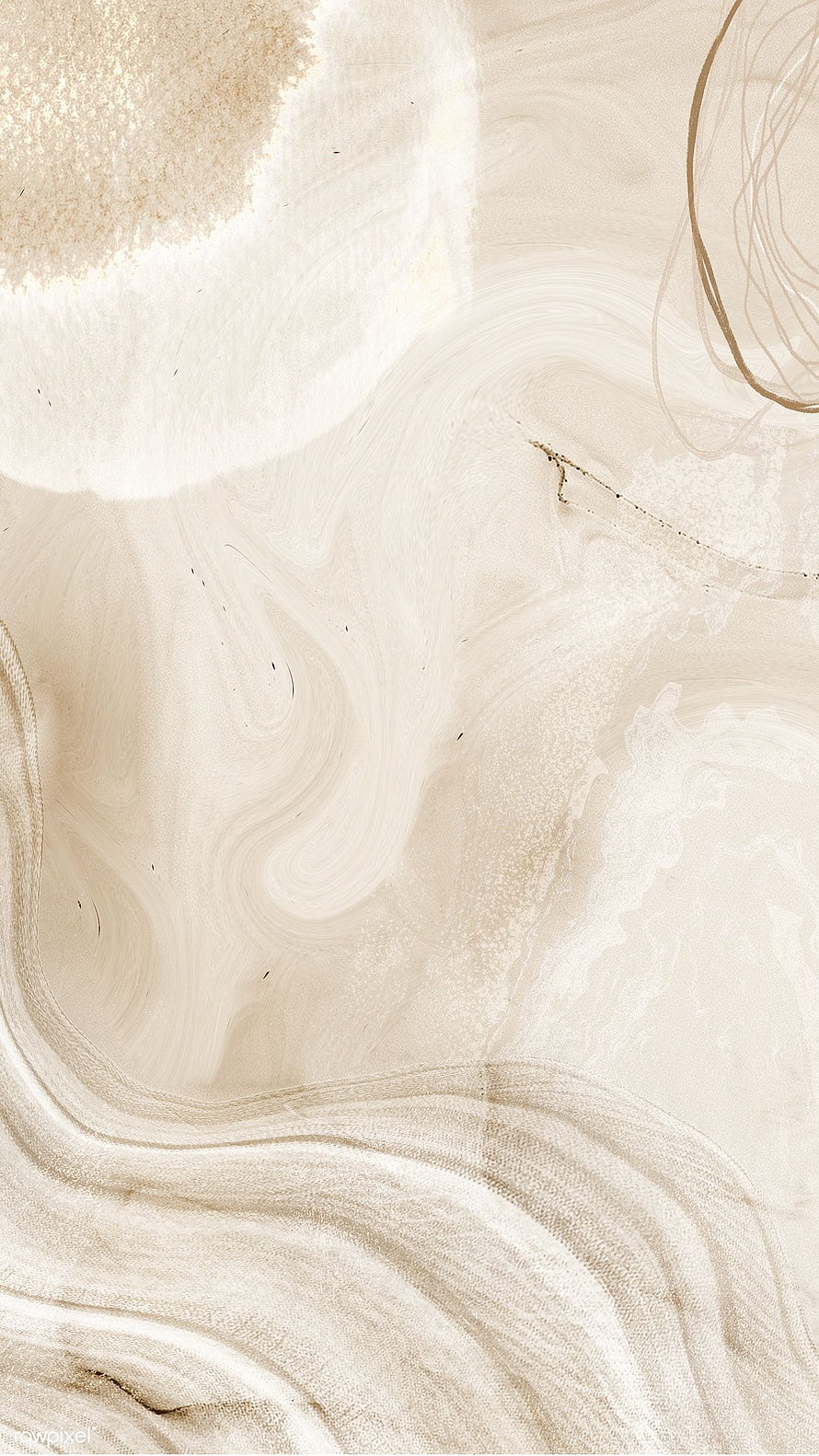 Elegant Beige Abstract Flowing Texture with Soft Cream and Gold Accents HD phone wallpaper