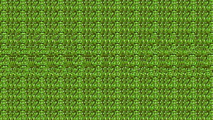 Green Magic Eye Stereogram Pattern with Hidden 3D Depth Illusion HD wallpaper