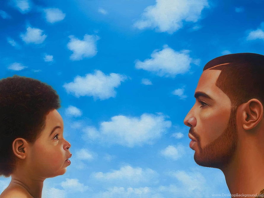 Drake Nothing Was The Same Album Artwork Featuring Father And Son Profile Portraits HD wallpaper