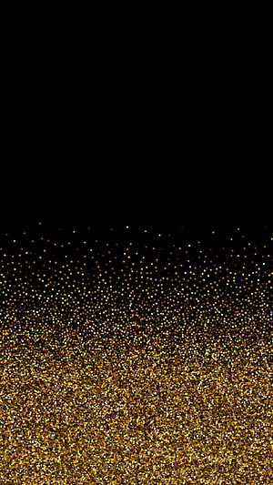 Luxurious Gold Glitter Texture on Black Background with Sparkling Particles HD phone wallpaper