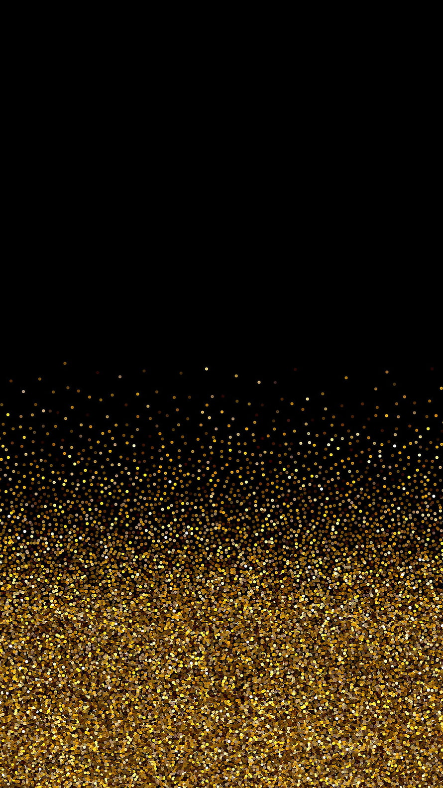 Luxurious Gold Glitter Texture on Black Background with Sparkling Particles HD phone wallpaper