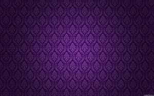 Dark Purple Damask Pattern with Ornate Floral Motifs and Vintage Texture HD wallpaper