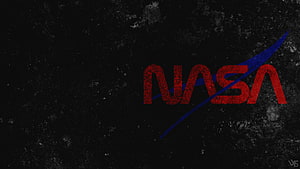 NASA Logo on Dark Grunge Space Background HD wallpaper