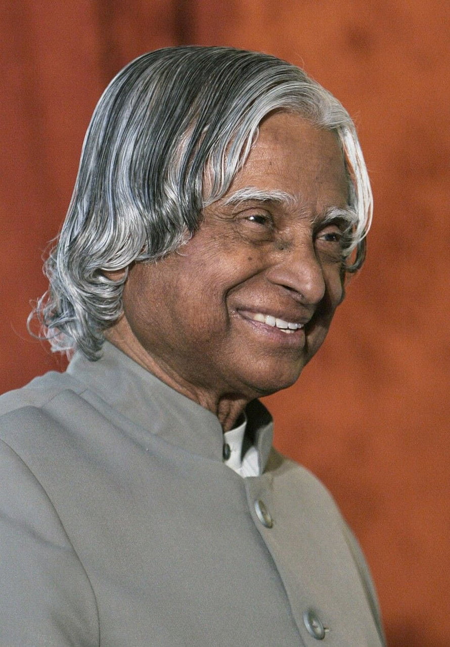 Portrait of Dr. Abdul Kalam, Former President of India, Smiling in a Grey Bandhgala HD phone wallpaper
