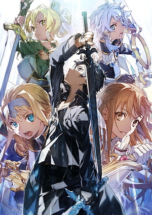 Sword Art Online Alicization War of Underworld Anime Character Group Art HD phone wallpaper
