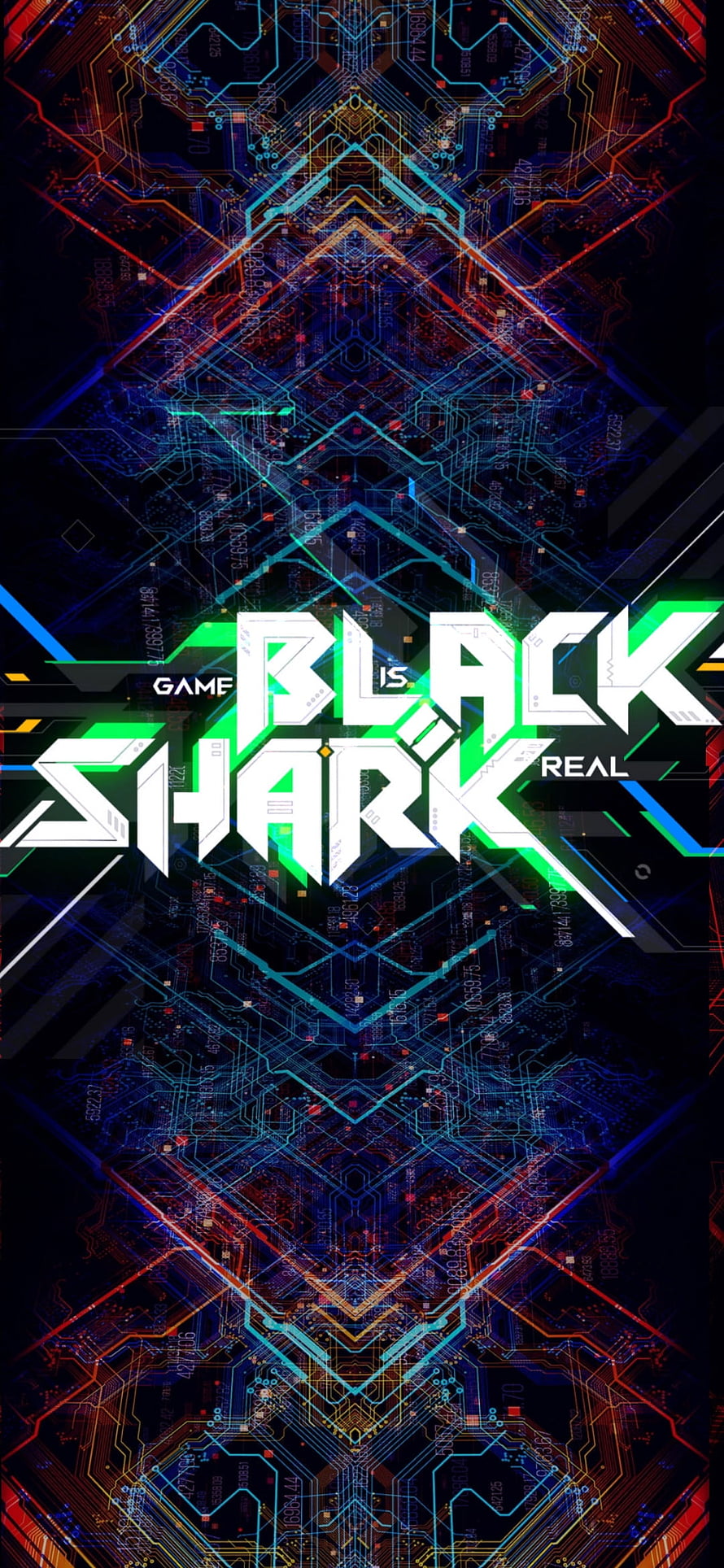 Black Shark 4 Gaming Phone Cyberpunk Circuit Board Wallpaper HD phone wallpaper