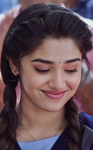 Kriti Shetty Close-Up Portrait With Braided Hair And Soft Smile HD phone wallpaper