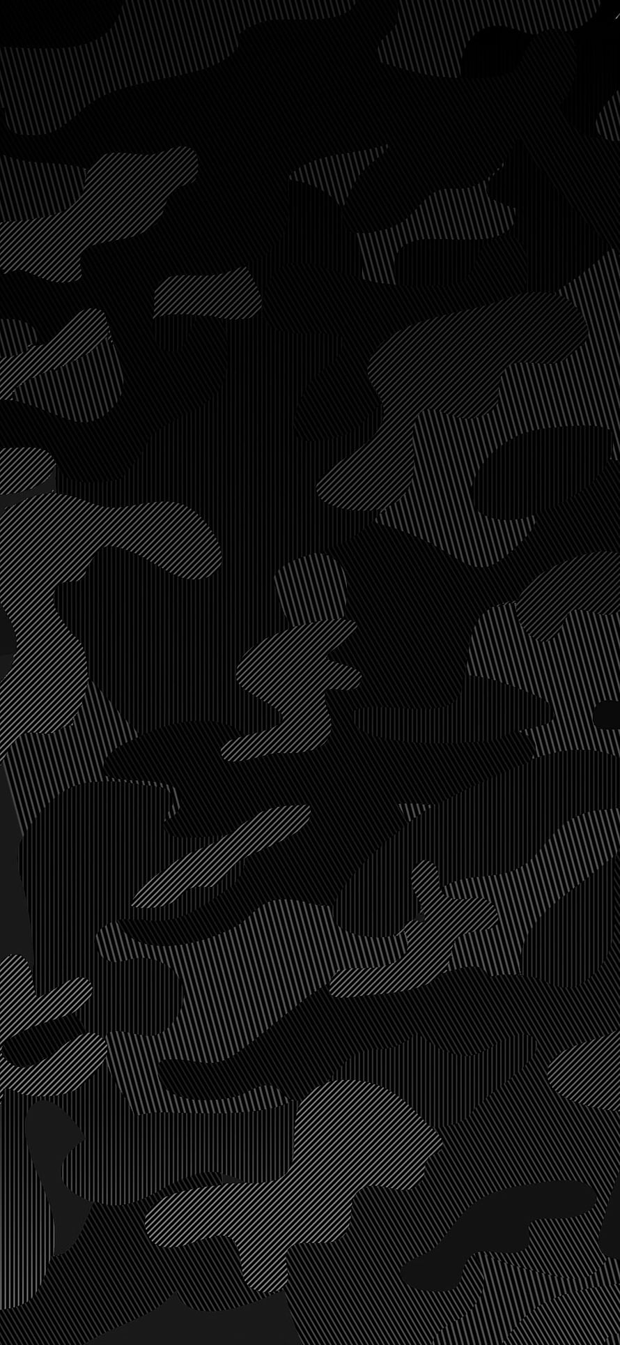 Black Camouflage Pattern with Diagonal Line Texture and Abstract Organic Shapes HD phone wallpaper