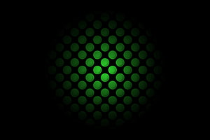 Xbox Series X Green Dot Sphere Logo on Black Background HD wallpaper