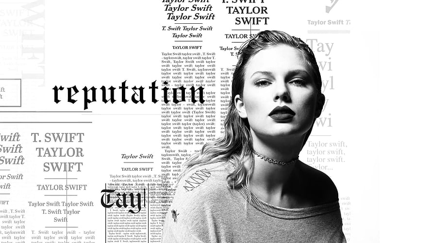 Taylor Swift Reputation Album Cover Artwork Black and White Portrait HD wallpaper