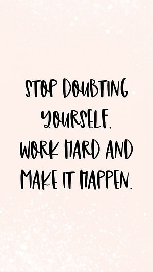 Handwritten Motivational Quote on Soft Pink Background for Daily Inspiration HD phone wallpaper