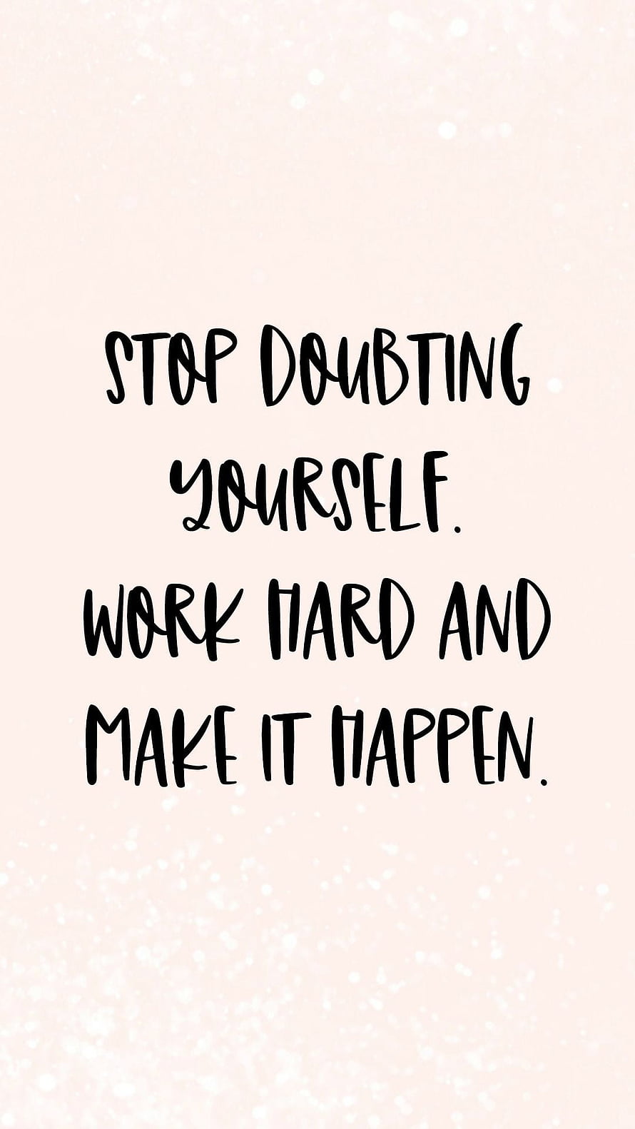 Handwritten Motivational Quote on Soft Pink Background for Daily Inspiration HD phone wallpaper