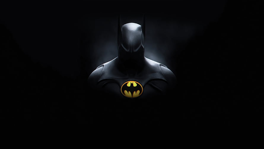 Batman Dark Knight Hero in Shadowy Suit with Glowing Emblem, Batman, dark knight, DC Hero HD wallpaper
