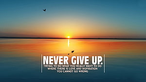 Inspirational Sunset Over Calm Water With Flying Birds And Motivational Quote HD wallpaper