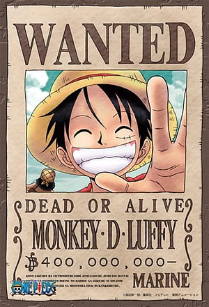 One Piece Monkey D. Luffy Wanted Poster with Straw Hat and Marine Bounty HD phone wallpaper