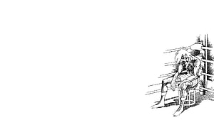 Joe Yabuki Sitting on Stool in Ashita no Joe Manga Panel HD wallpaper