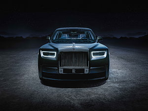 Rolls-Royce Phantom EWB Tempus Collection Front View Under Starlit Night Sky HD wallpaper