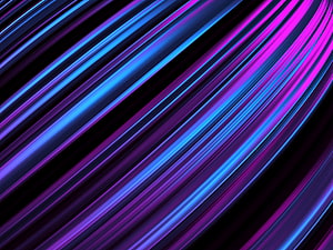 Vibrant Neon Light Streaks in Blue and Purple on a Dark Background HD wallpaper