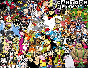Cartoon Network Character Group Poster Featuring Classic 90s and 2000s Animation Heroes HD wallpaper