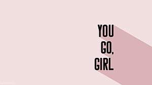 Minimalist Pink Aesthetic Quote Wallpaper with Bold Typography and Long Shadow Effect HD wallpaper