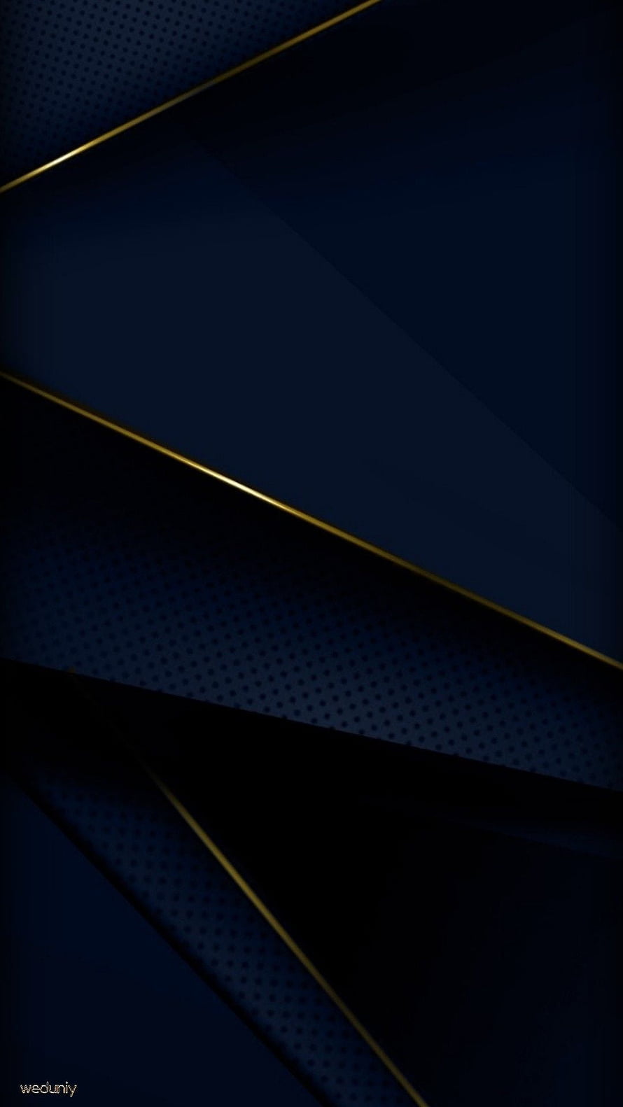 Elegant Dark Blue Geometric Wallpaper with Gold Diagonal Lines and Dot Texture HD phone wallpaper