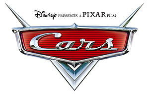 Disney Pixar Cars Movie Logo Emblem with Chrome and Red Design HD wallpaper