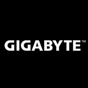 Gigabyte Official Brand Logo on Black Background HD phone wallpaper
